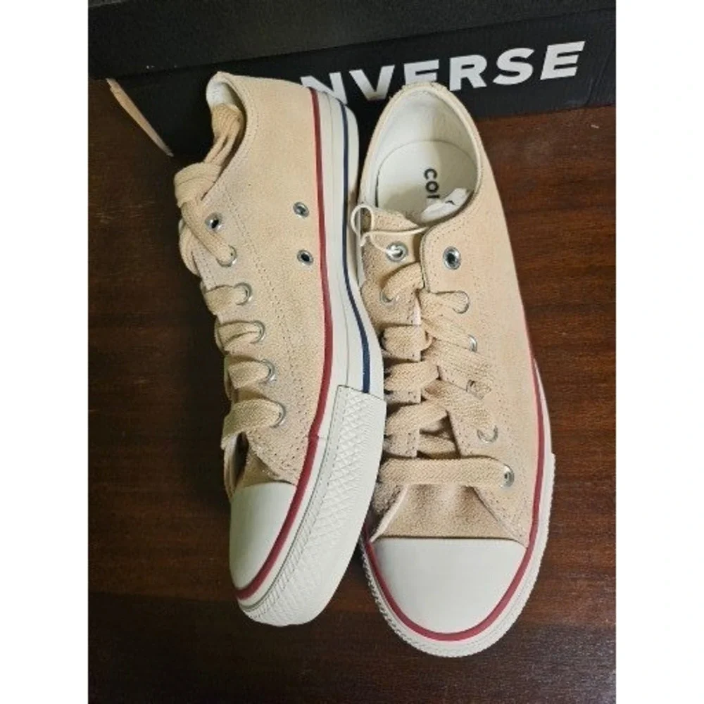 Converse CTAS Ox Sneakers Mens 8 Woman 10 Coastal Dune Suede Low Top A14811C - Picture 5 of 8